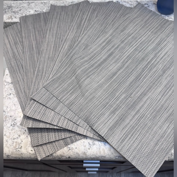 Gray Textured Ikea Placemats - Set of 6 For One Price - Picture 1 of 2